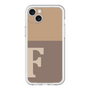 スリムプロテクションプレミアムケース［ オリジナル - initial two tone - F brown ］
