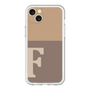 スリムプロテクションプレミアムケース［ オリジナル - initial two tone - F brown ］
