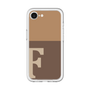 スリムプロテクションプレミアムケース［ オリジナル - initial two tone - F brown ］