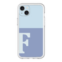 スリムプロテクションプレミアムケース［ オリジナル - initial two tone - F blue ］
