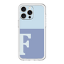 スリムプロテクションプレミアムケース［ オリジナル - initial two tone - F blue ］