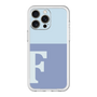 スリムプロテクションプレミアムケース［ オリジナル - initial two tone - F blue ］