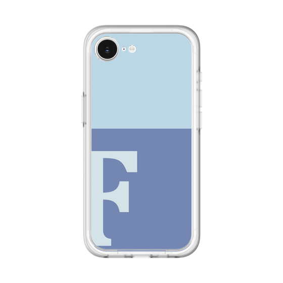 スリムプロテクションプレミアムケース［ オリジナル - initial two tone - F blue ］