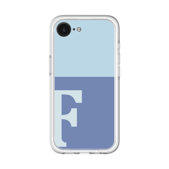 スリムプロテクションプレミアムケース［ オリジナル - initial two tone - F blue ］
