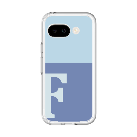 スリムプロテクションプレミアムケース［ オリジナル - initial two tone - F blue ］