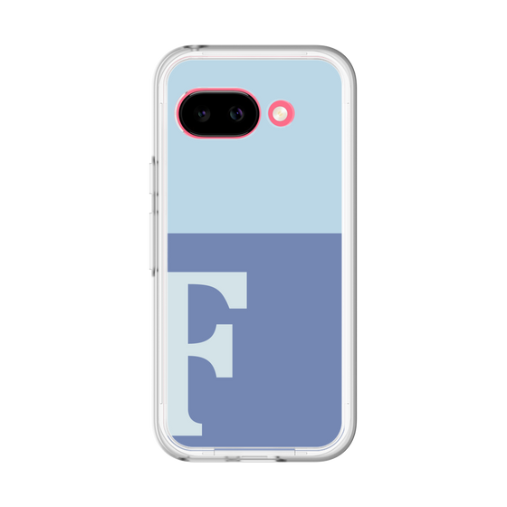 スリムプロテクションプレミアムケース［ オリジナル - initial two tone - F blue ］