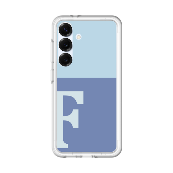 スリムプロテクションプレミアムケース［ オリジナル - initial two tone - F blue ］