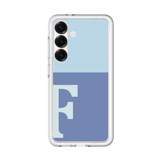 スリムプロテクションプレミアムケース［ オリジナル - initial two tone - F blue ］