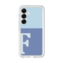 スリムプロテクションプレミアムケース［ オリジナル - initial two tone - F blue ］
