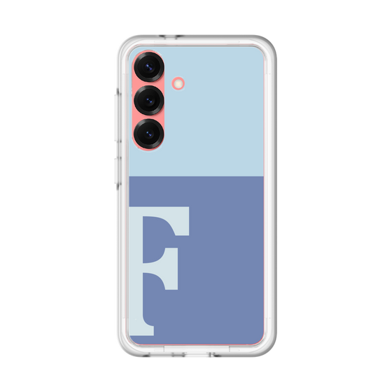 スリムプロテクションプレミアムケース［ オリジナル - initial two tone - F blue ］