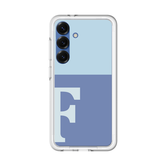 スリムプロテクションプレミアムケース［ オリジナル - initial two tone - F blue ］