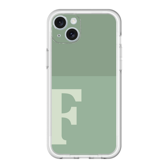 スリムプロテクションプレミアムケース［ オリジナル - initial two tone - F green ］