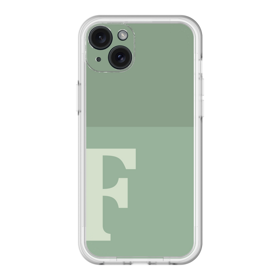 スリムプロテクションプレミアムケース［ オリジナル - initial two tone - F green ］