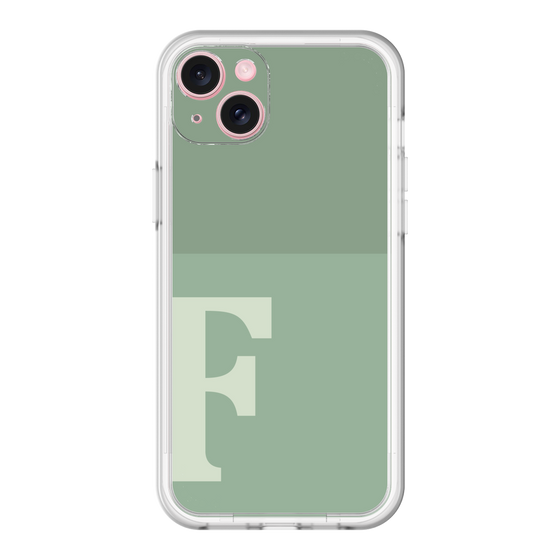 スリムプロテクションプレミアムケース［ オリジナル - initial two tone - F green ］