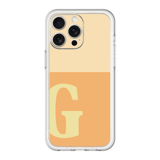 スリムプロテクションプレミアムケース［ オリジナル - initial two tone - G orange ］
