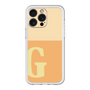 スリムプロテクションプレミアムケース［ オリジナル - initial two tone - G orange ］