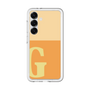 スリムプロテクションプレミアムケース［ オリジナル - initial two tone - G orange ］