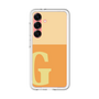 スリムプロテクションプレミアムケース［ オリジナル - initial two tone - G orange ］