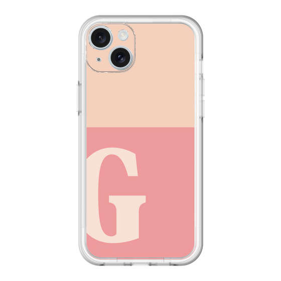 スリムプロテクションプレミアムケース［ オリジナル - initial two tone - G pink ］
