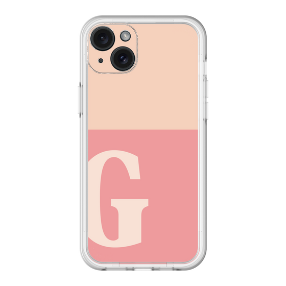 スリムプロテクションプレミアムケース［ オリジナル - initial two tone - G pink ］