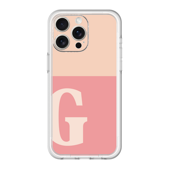 スリムプロテクションプレミアムケース［ オリジナル - initial two tone - G pink ］