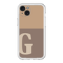 スリムプロテクションプレミアムケース［ オリジナル - initial two tone - G brown ］