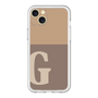 スリムプロテクションプレミアムケース［ オリジナル - initial two tone - G brown ］