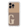 スリムプロテクションプレミアムケース［ オリジナル - initial two tone - G brown ］