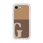 スリムプロテクションプレミアムケース［ オリジナル - initial two tone - G brown ］