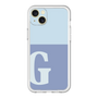 スリムプロテクションプレミアムケース［ オリジナル - initial two tone - G blue ］