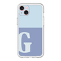 スリムプロテクションプレミアムケース［ オリジナル - initial two tone - G blue ］
