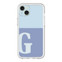 スリムプロテクションプレミアムケース［ オリジナル - initial two tone - G blue ］
