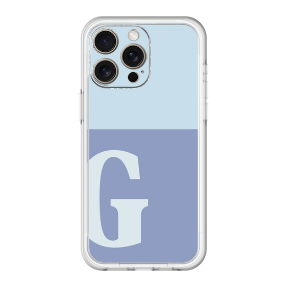スリムプロテクションプレミアムケース［ オリジナル - initial two tone - G blue ］