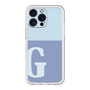 スリムプロテクションプレミアムケース［ オリジナル - initial two tone - G blue ］