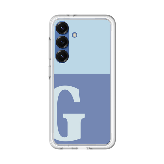 スリムプロテクションプレミアムケース［ オリジナル - initial two tone - G blue ］