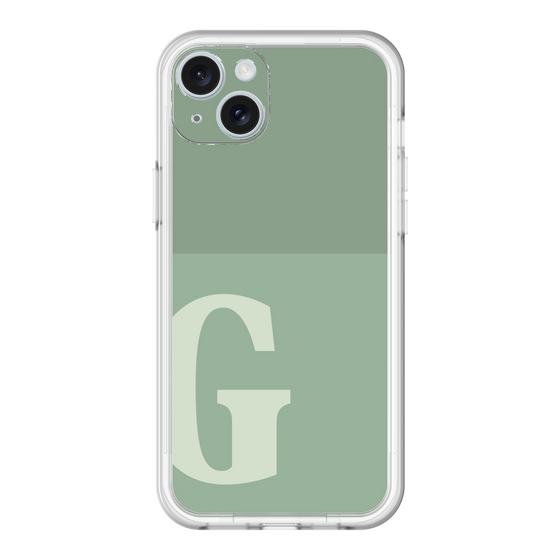 スリムプロテクションプレミアムケース［ オリジナル - initial two tone - G green ］