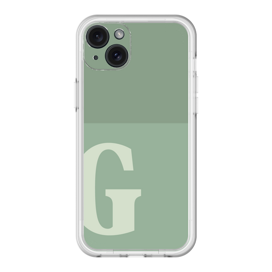 スリムプロテクションプレミアムケース［ オリジナル - initial two tone - G green ］