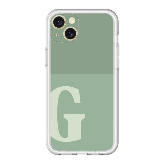 スリムプロテクションプレミアムケース［ オリジナル - initial two tone - G green ］