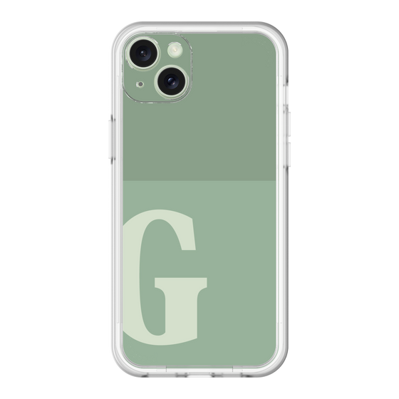 スリムプロテクションプレミアムケース［ オリジナル - initial two tone - G green ］