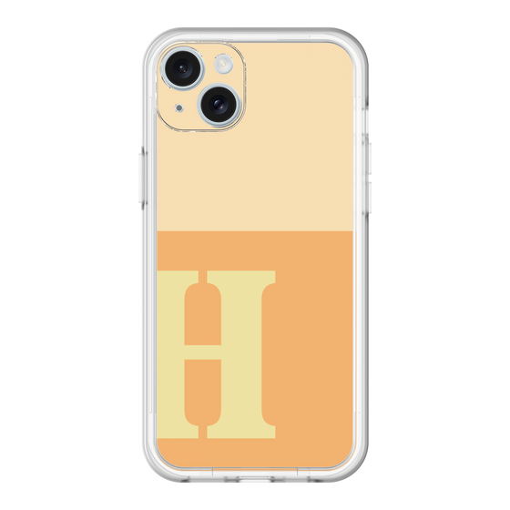 スリムプロテクションプレミアムケース［ オリジナル - initial two tone - H orange ］
