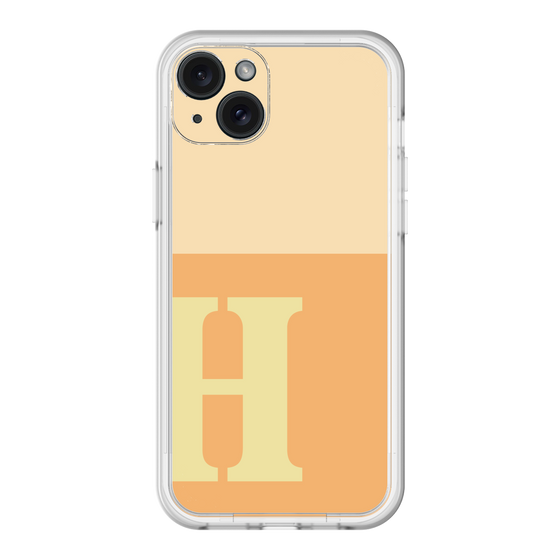 スリムプロテクションプレミアムケース［ オリジナル - initial two tone - H orange ］