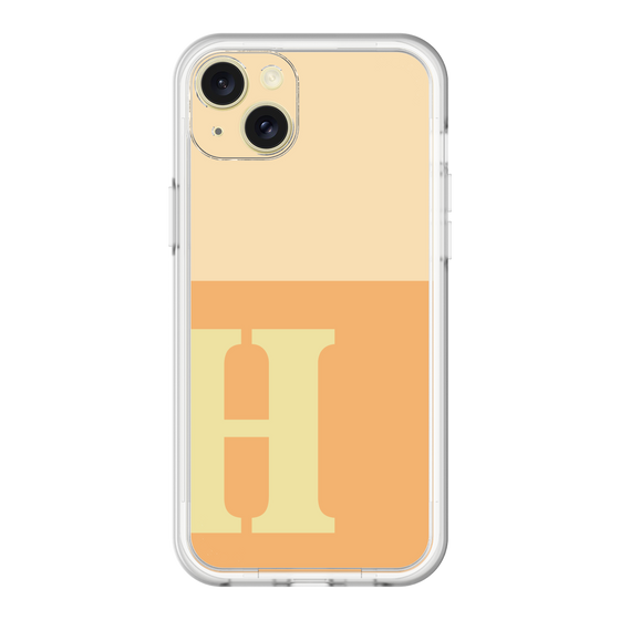 スリムプロテクションプレミアムケース［ オリジナル - initial two tone - H orange ］