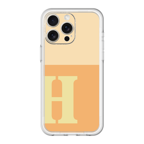 スリムプロテクションプレミアムケース［ オリジナル - initial two tone - H orange ］