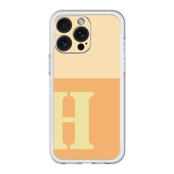 スリムプロテクションプレミアムケース［ オリジナル - initial two tone - H orange ］