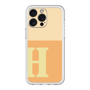 スリムプロテクションプレミアムケース［ オリジナル - initial two tone - H orange ］