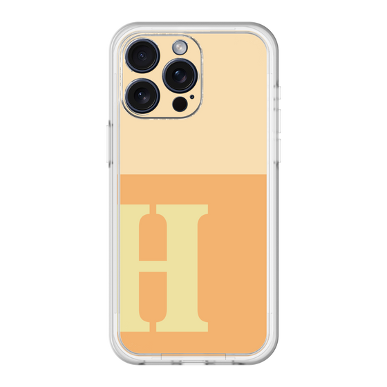 スリムプロテクションプレミアムケース［ オリジナル - initial two tone - H orange ］