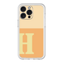 スリムプロテクションプレミアムケース［ オリジナル - initial two tone - H orange ］