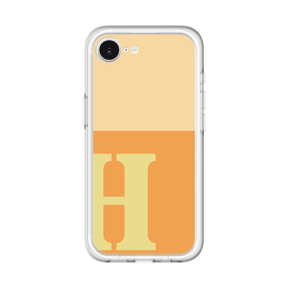 スリムプロテクションプレミアムケース［ オリジナル - initial two tone - H orange ］