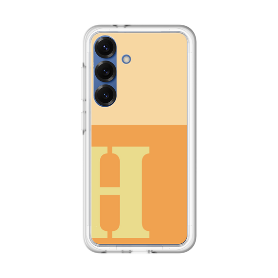 スリムプロテクションプレミアムケース［ オリジナル - initial two tone - H orange ］