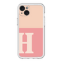 スリムプロテクションプレミアムケース［ オリジナル - initial two tone - H pink ］